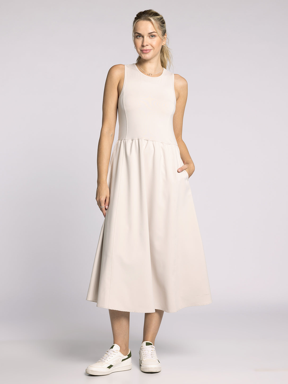 CONNIE DRESS FRENCH OAK / M / FINAL SALE CONNIE DRESS FRENCH OAK / M / FINAL SALE