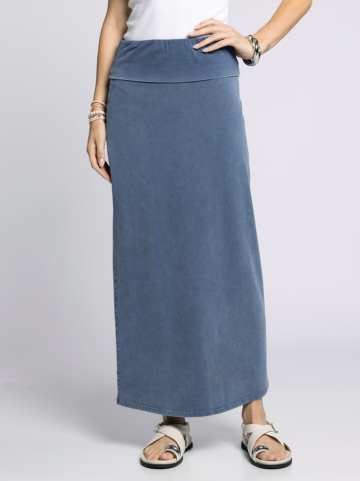 Juno Belted Skirt - Natural