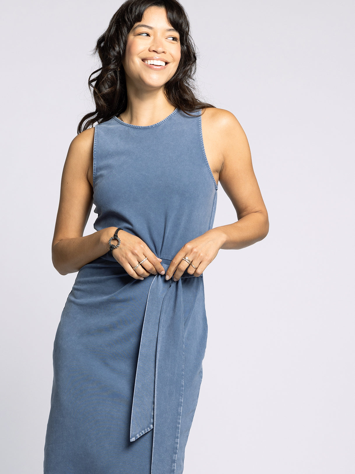 thread and supply black midi dress Amanda Uprichard Jada Dress