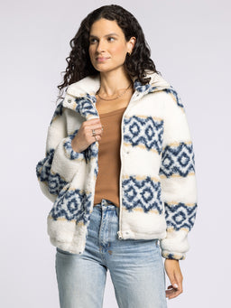 Veste polaire ours en peluche femme Thread Supply marron Veste polaire ours en peluche femme Thread Supply marron