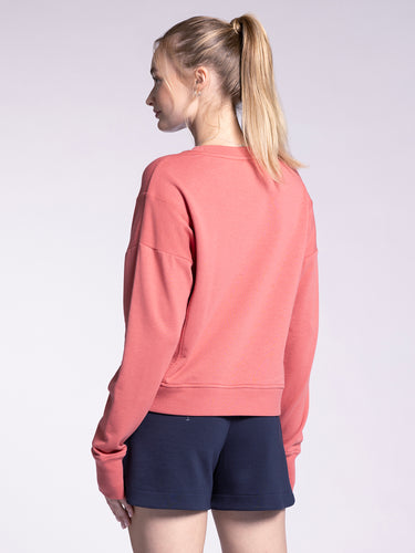 Threaded Pear Dani Colorblock Trim Pullover Top