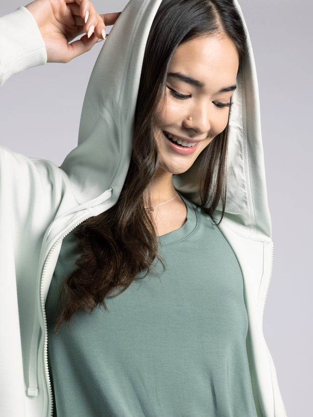 Briela Star Studded Zip Up Hoodie