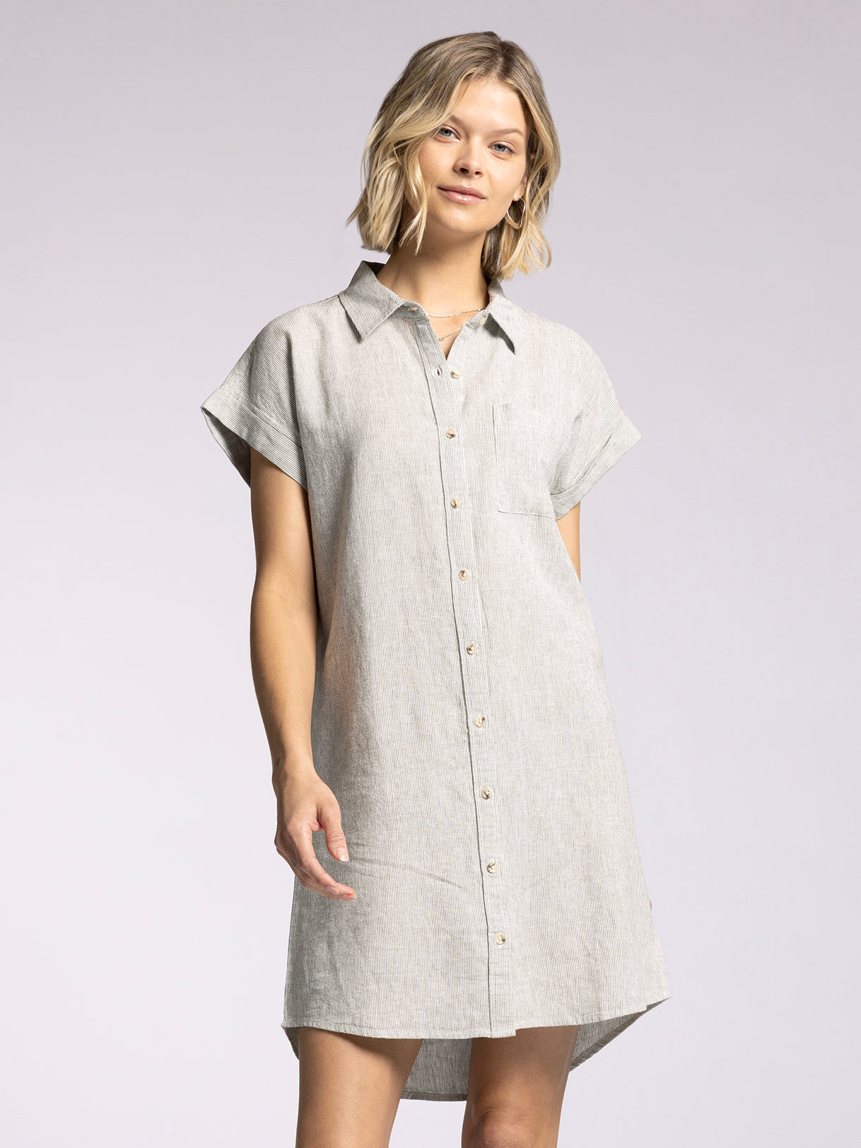 thread and supply shirt dress KICK BACK DRESS