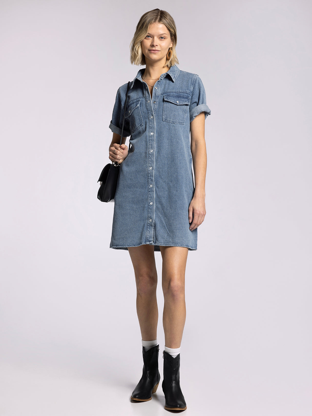 denim and supply dress Dusty Denim June Dress by Thread and Supply XL