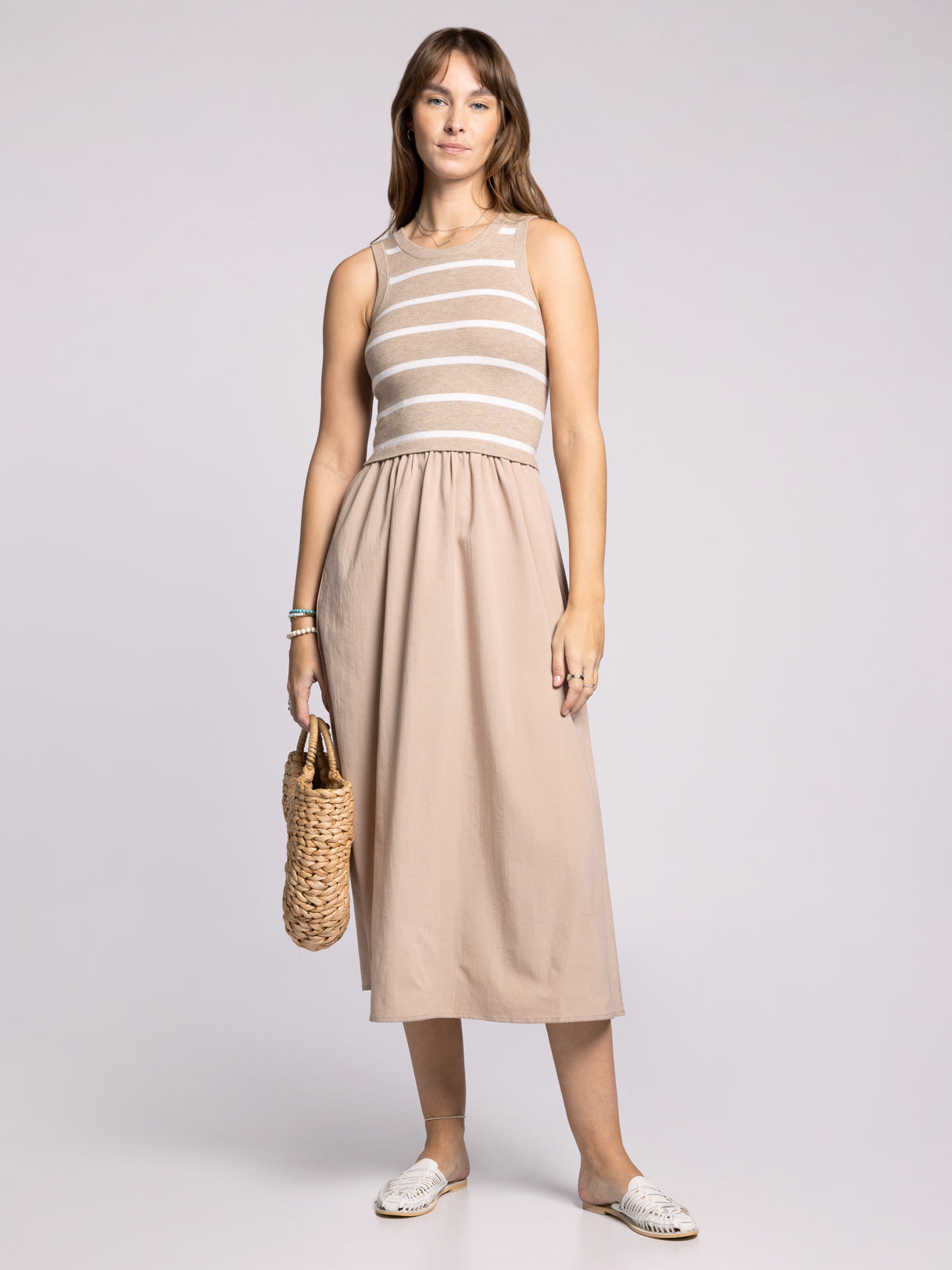 MIA DRESS White PEPPER / M / FINAL SALE