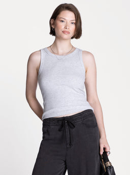 トップス theredthread massage tank black THEREDTHREAD / ザレッド