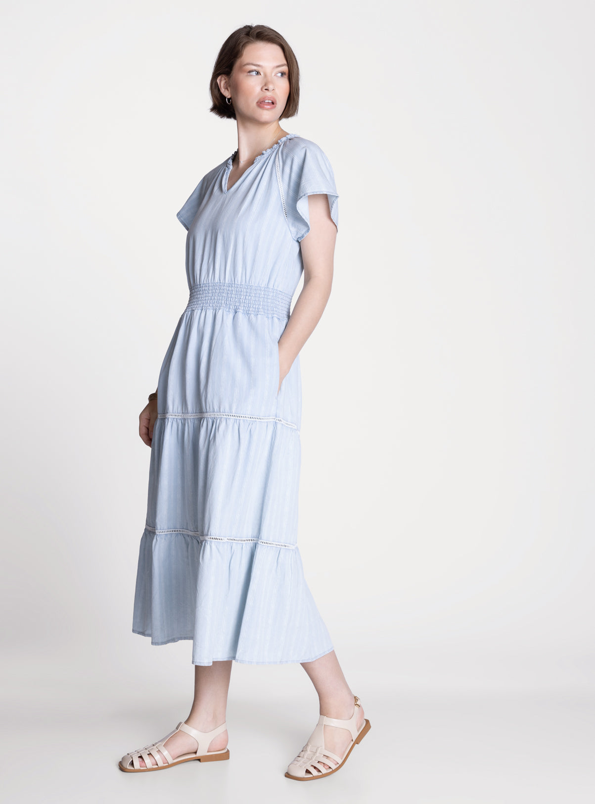 blue green sparkly dress Amelia Dress – Maison Hotel main image 0