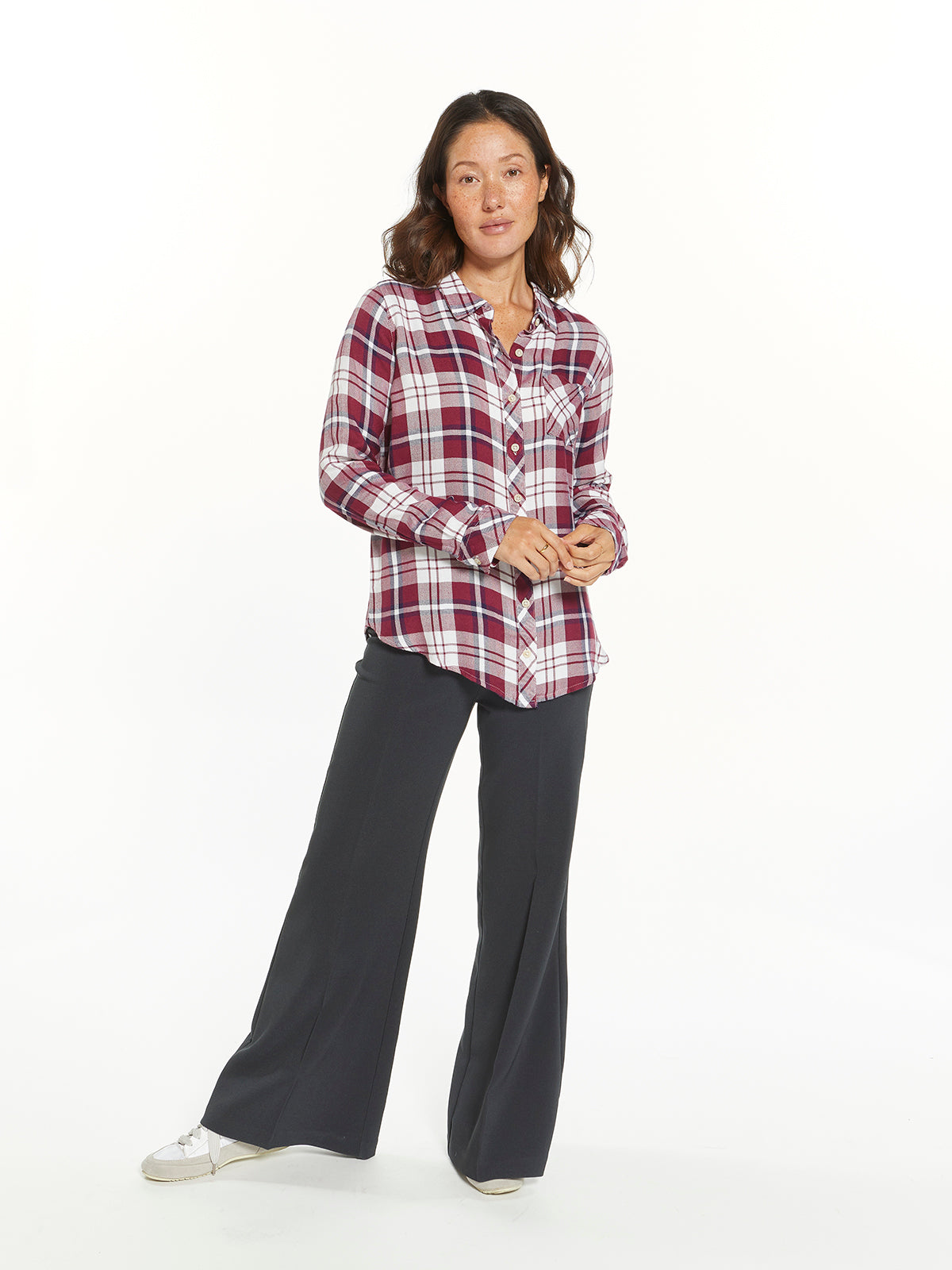 Rutgers Top Womens Plaid Shirt Thread Supply