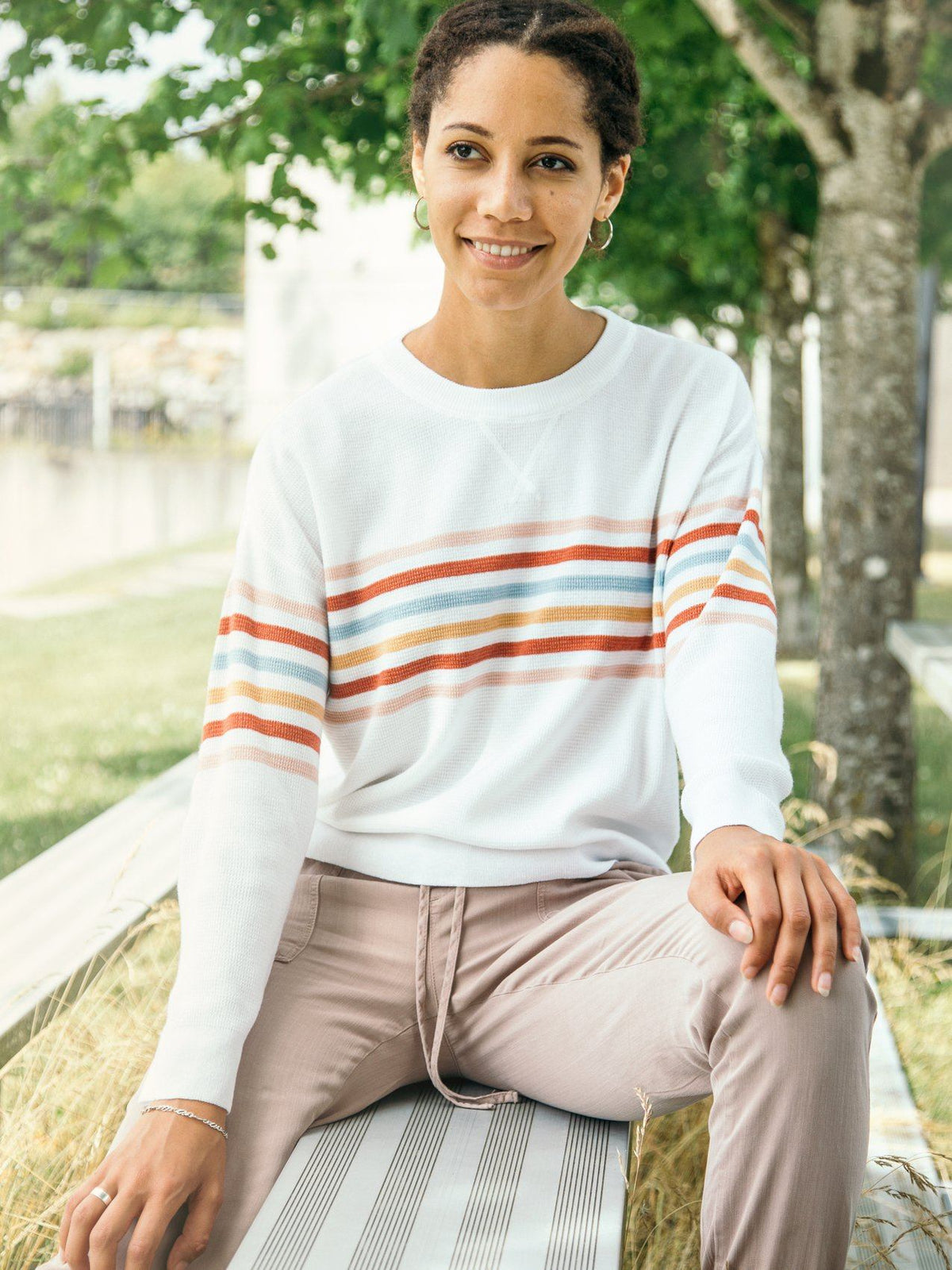 James Thermal Long Sleeve Long Sleeve Thread & Supply IVORY MULTI S