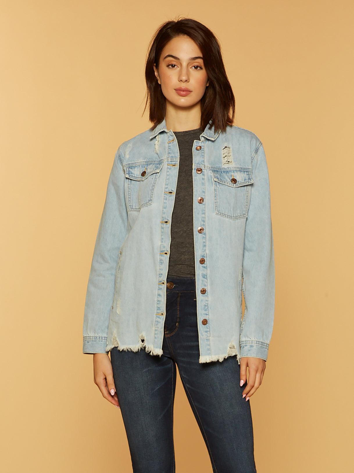 Thread supply jean jacket Clearance